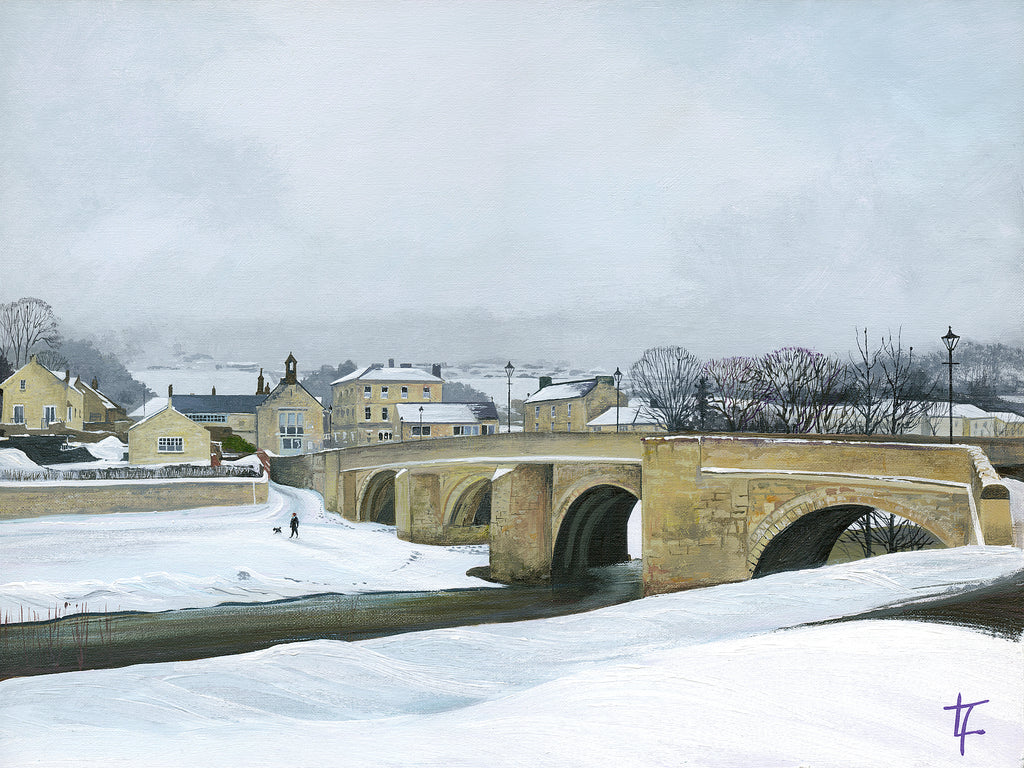 Rothbury Bridge with Snow