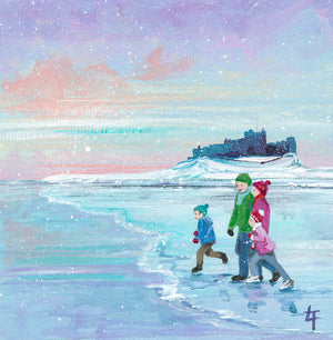 Northumberland Christmas Cards / Winter Scenes- Set of 6 Assorted Cards