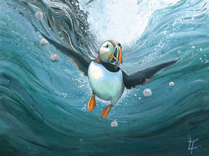 "Gone Fishing" Puffin