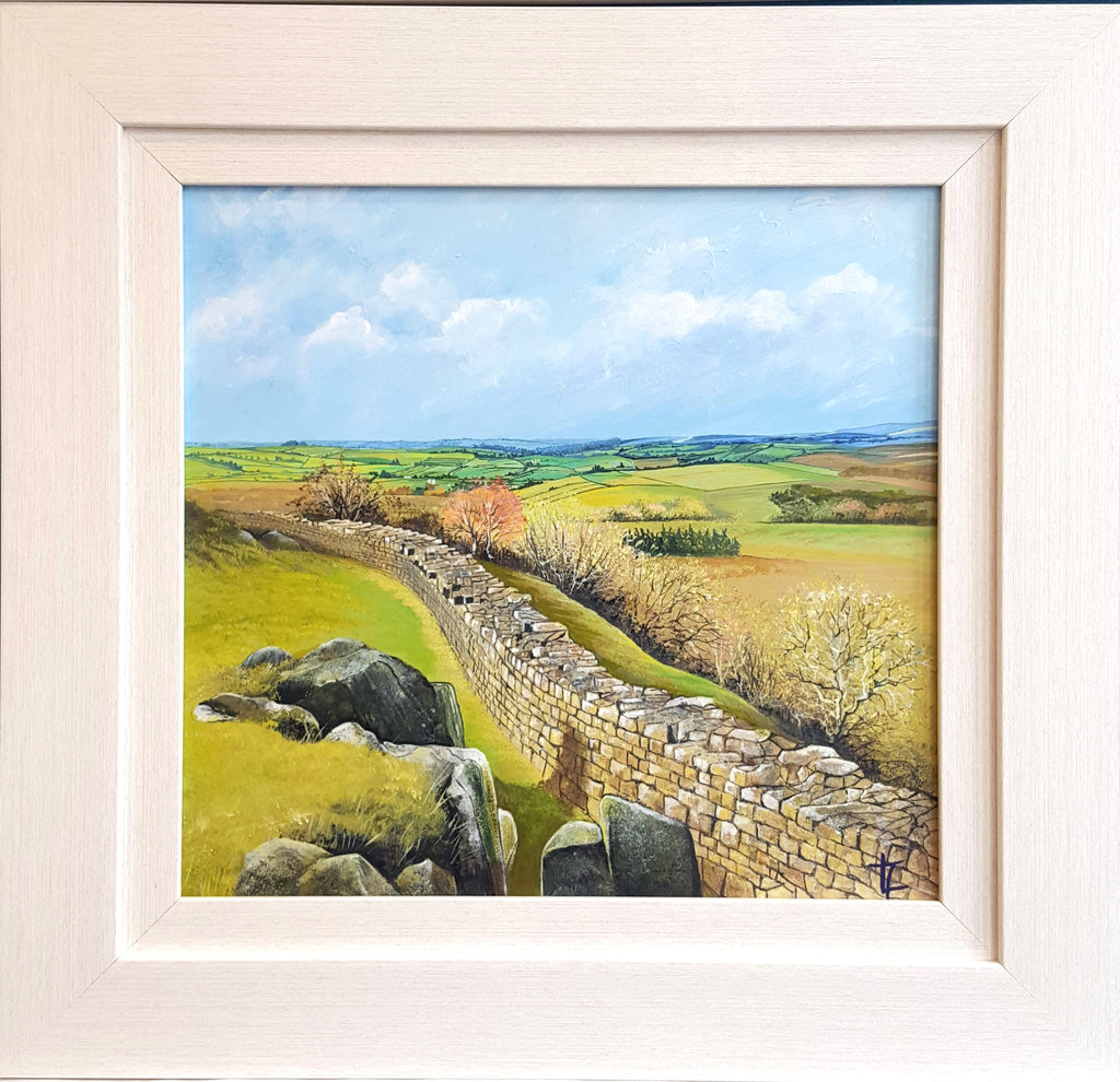 Spring Walk on Hadrian's Wall Original Painting