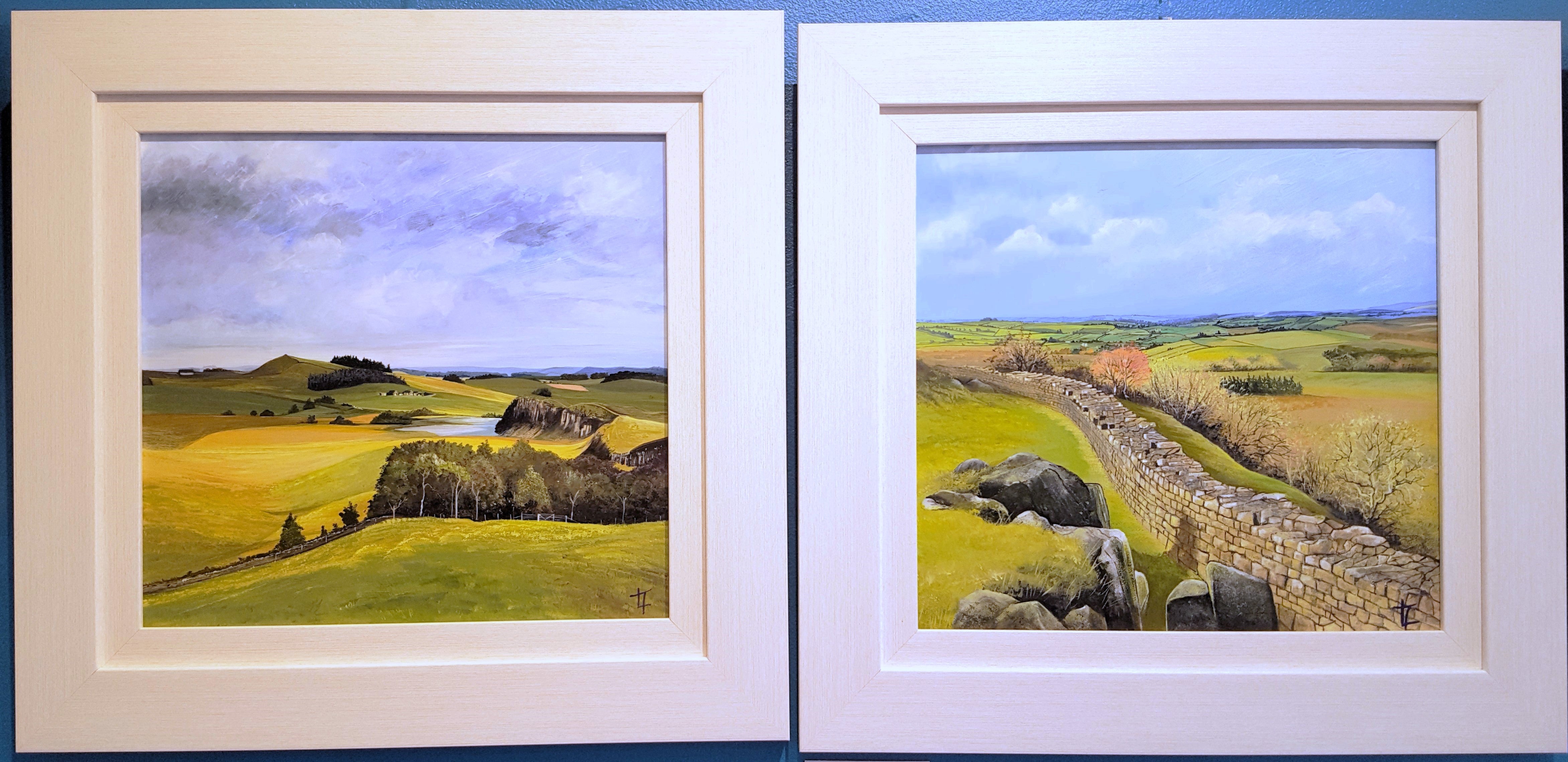 Spring Walk on Hadrian's Wall Original Painting