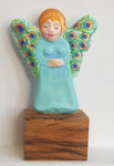 Guardian Angel - Goddess - Faye – Fairy – Peri With Peacock Wings Sculpture 3