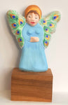 Guardian Angel - Goddess - Faye – Fairy – Peri With Peacock Wings Sculpture 4