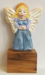 Dungaree Wearing Guardian Angel - Goddess - Faye – Fairy – Peri  Sculpture
