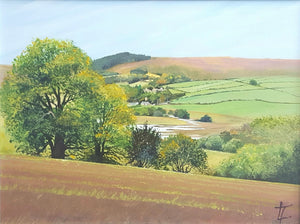 Hepple Village from Bickerton -  Original Painting