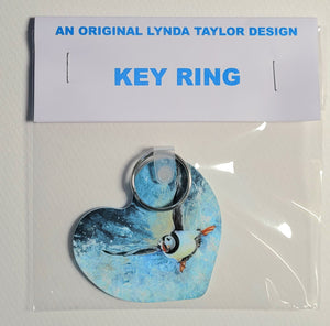 Key Ring - Flying Puffin