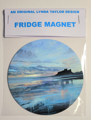 Fridge Magnet- Bamburgh Morning Light Design