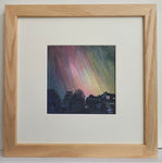 Northern Lights from Rothbury Bridge - Original Painting