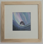 Northern Lights  in Sycamore Gap - Original Painting