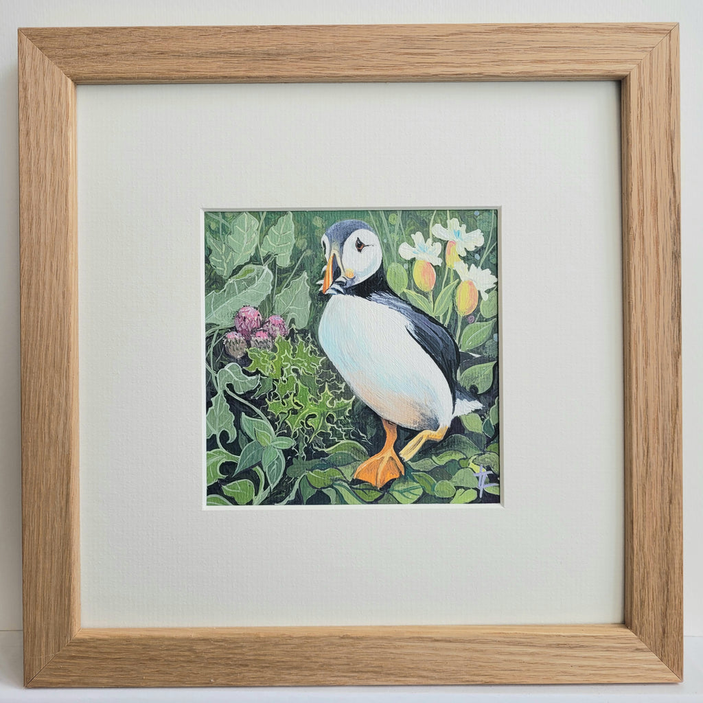 "Dinner Is Served"- Puffin - Original Painting