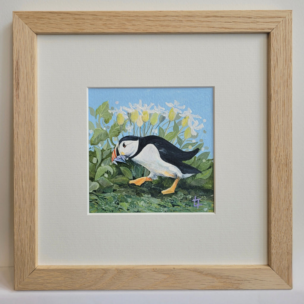 Nearly Home Puffin - Original Painting