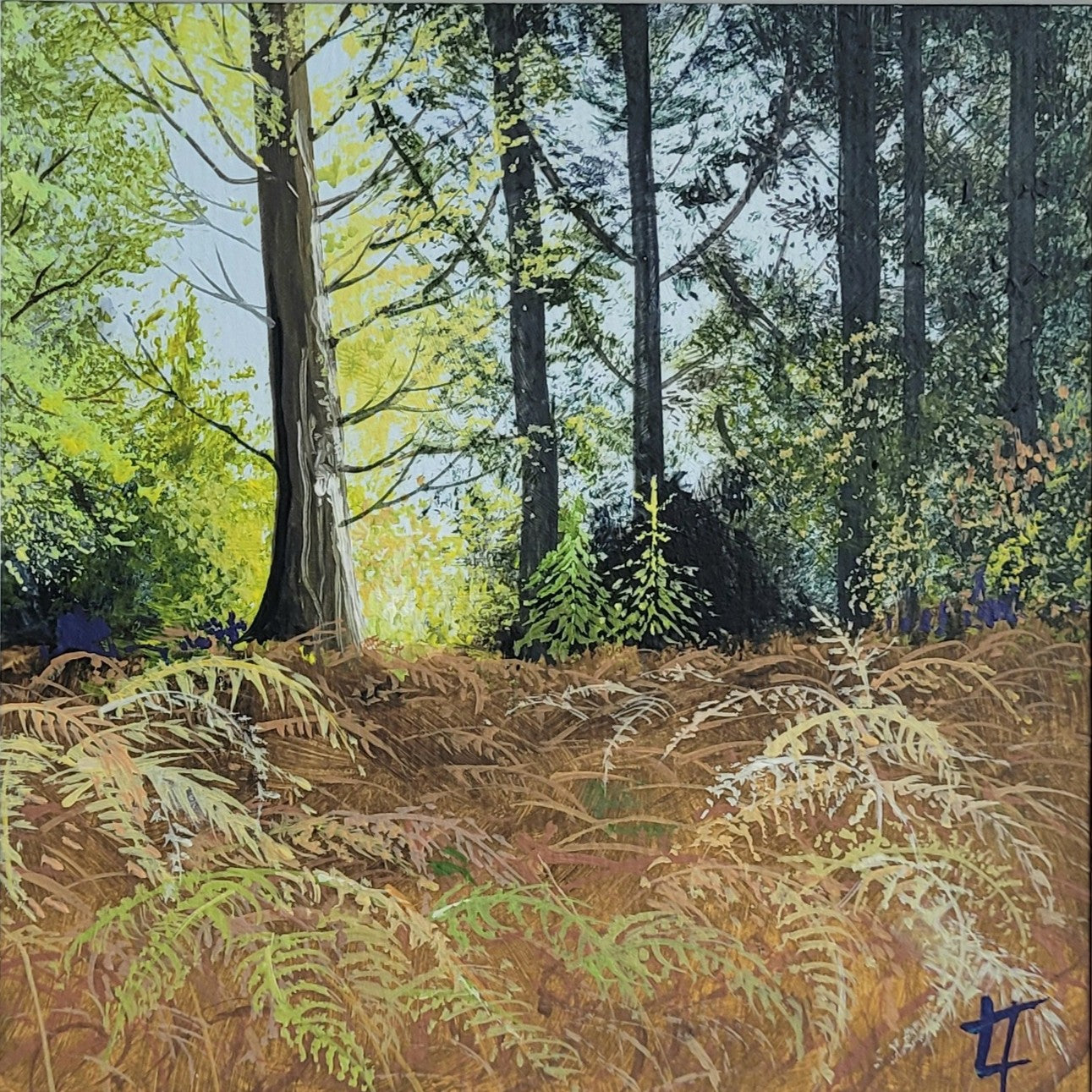 A Walk in the Autumn Woods- Original Painting