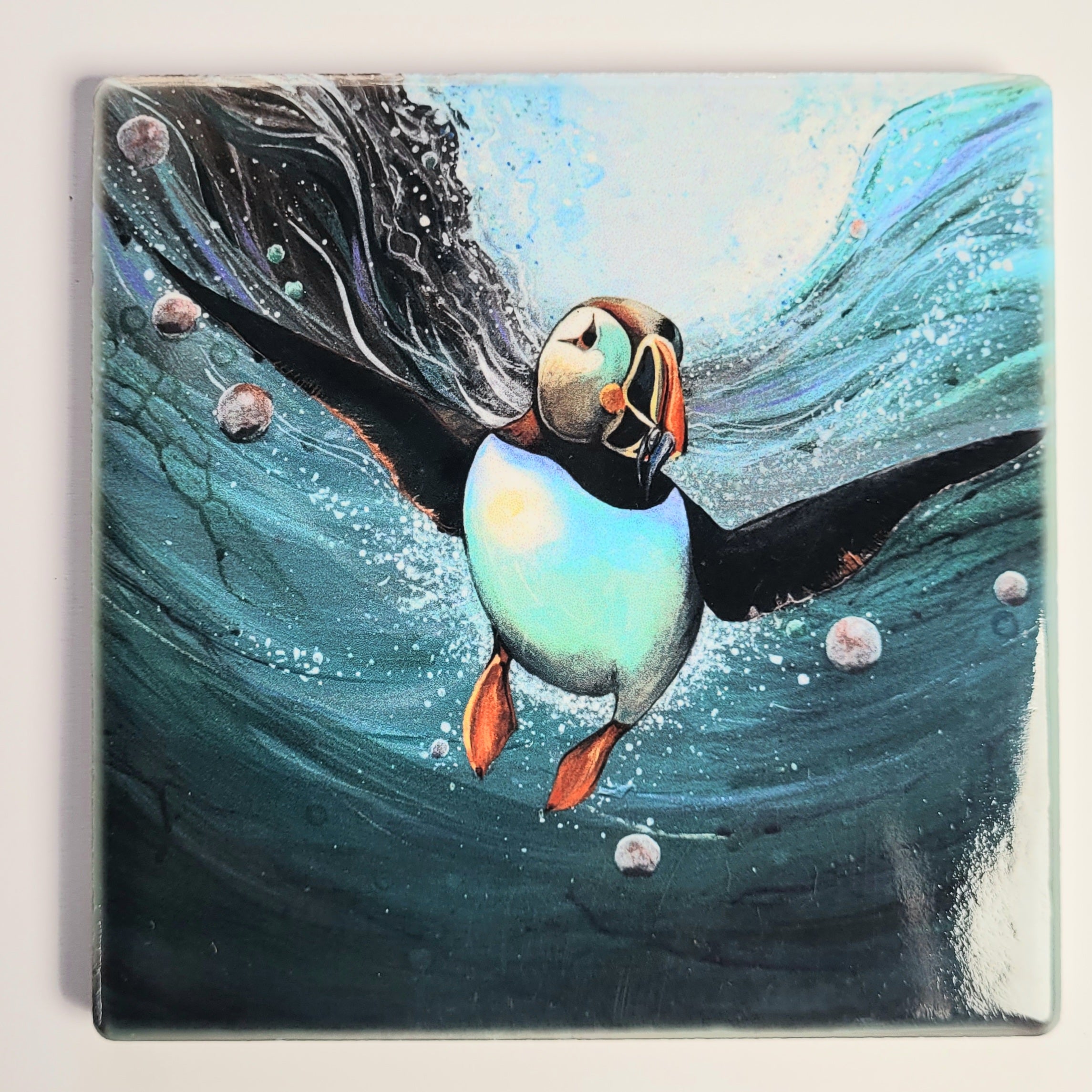 Set of Four Ceramic Coasters
