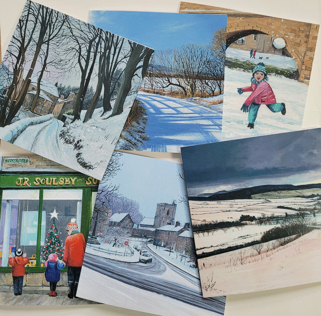 Northumberland Christmas Cards / Winter Scenes for 2025- Set of 6 Assorted Cards