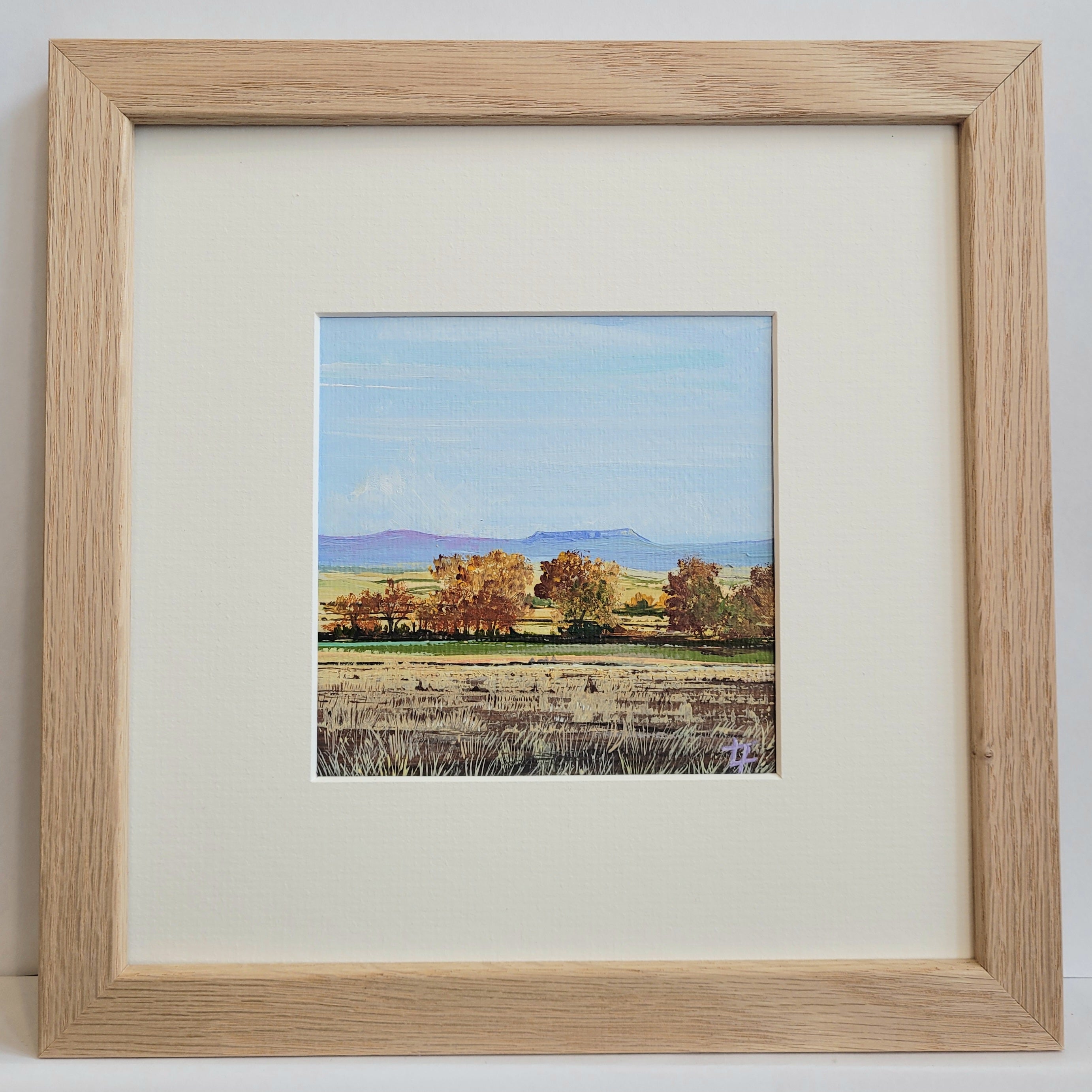 Simonside With Autumn Fields - Original Painting