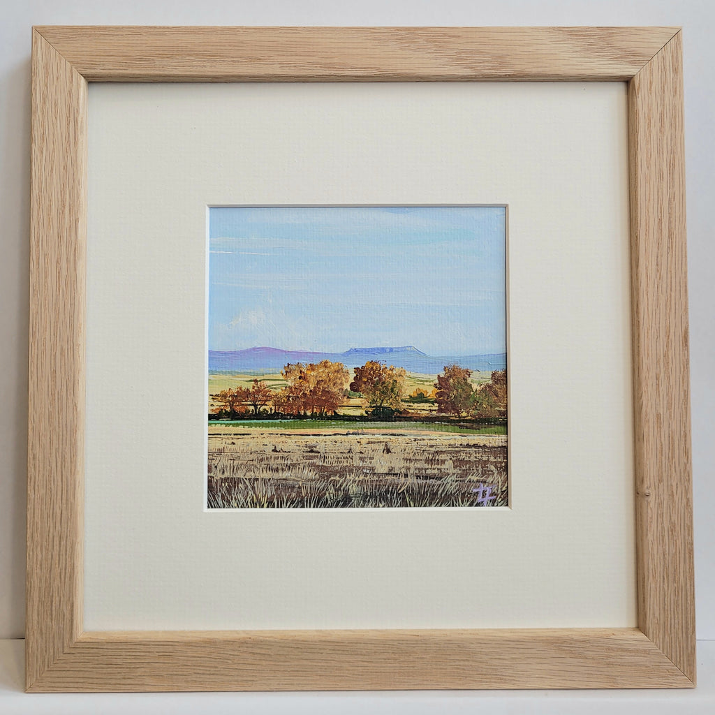 Simonside With Autumn Fields - Original Painting