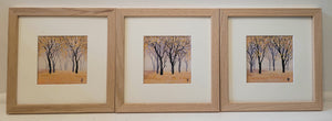 Autumn Beeches - Triptych of Three Original Painting