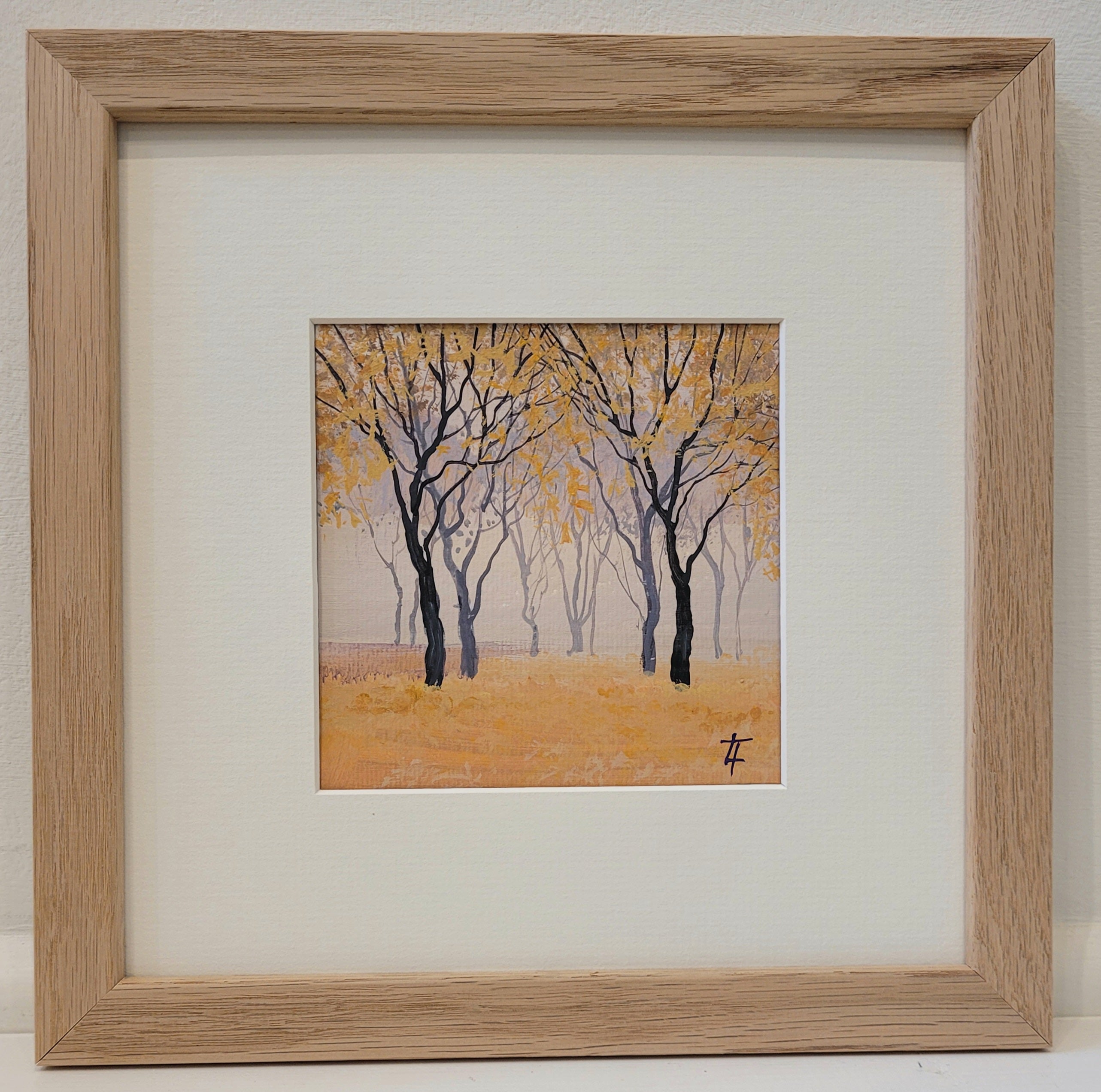 Autumn Beeches - Triptych of Three Original Painting