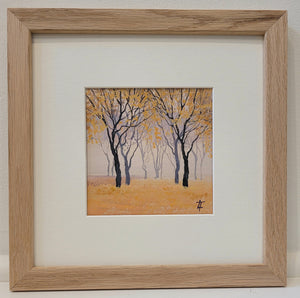 Autumn Beeches - Triptych of Three Original Painting