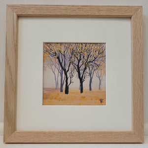 Autumn Beeches - Triptych of Three Original Painting