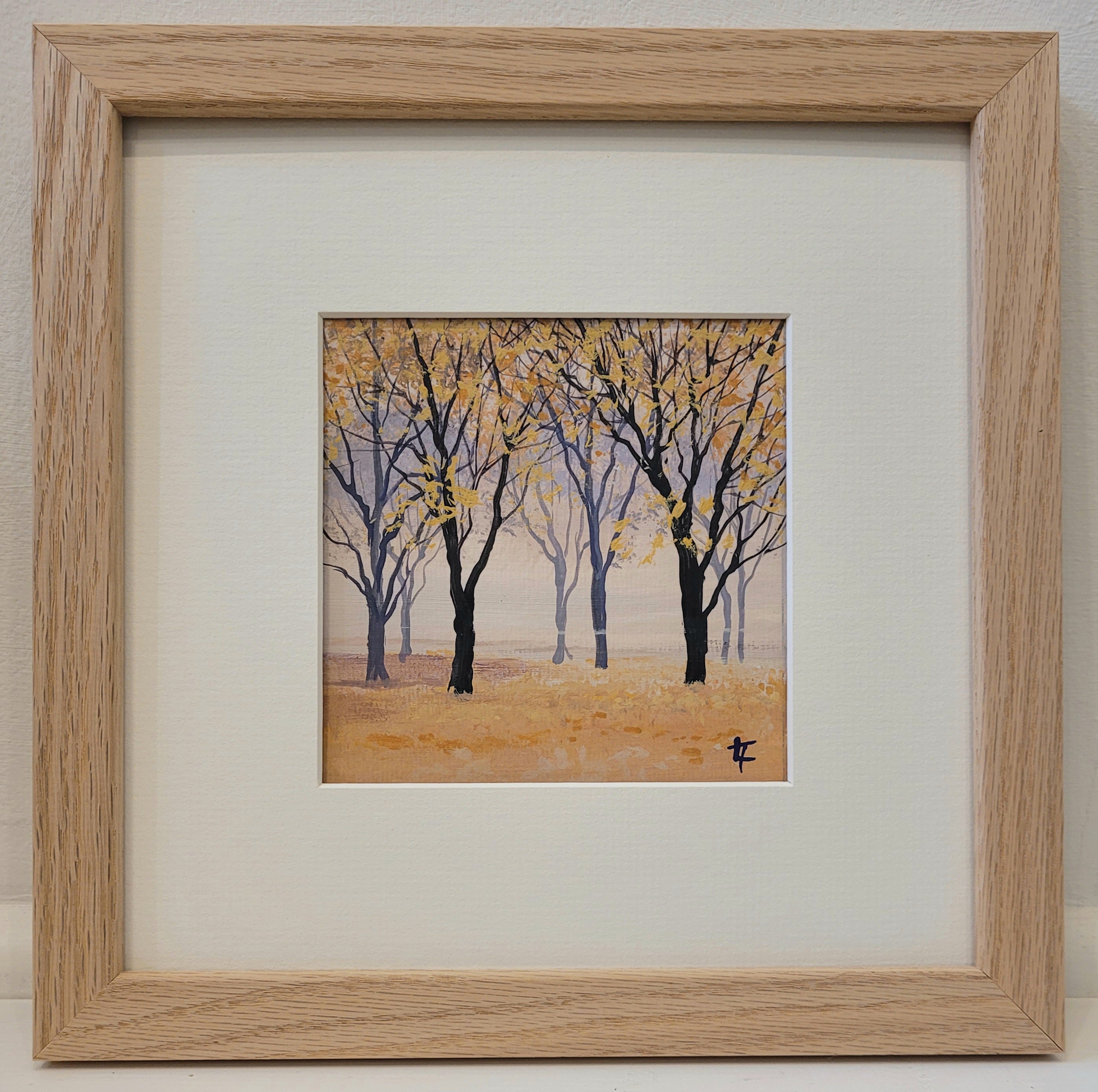 Autumn Beeches - Triptych of Three Original Painting