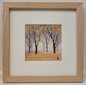 Autumn Beeches - Triptych of Three Original Painting
