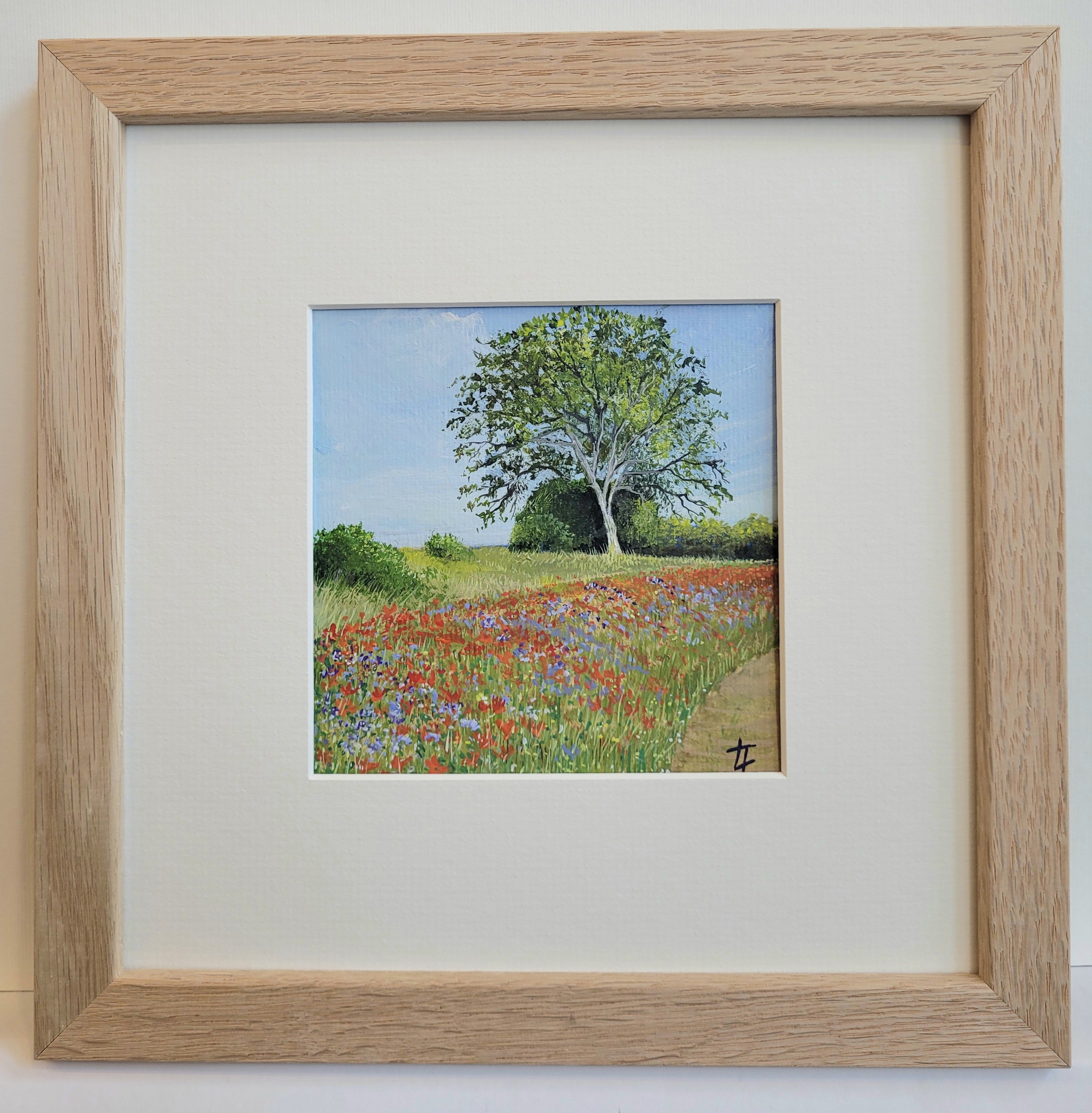 Farmland Flowers Original Painting