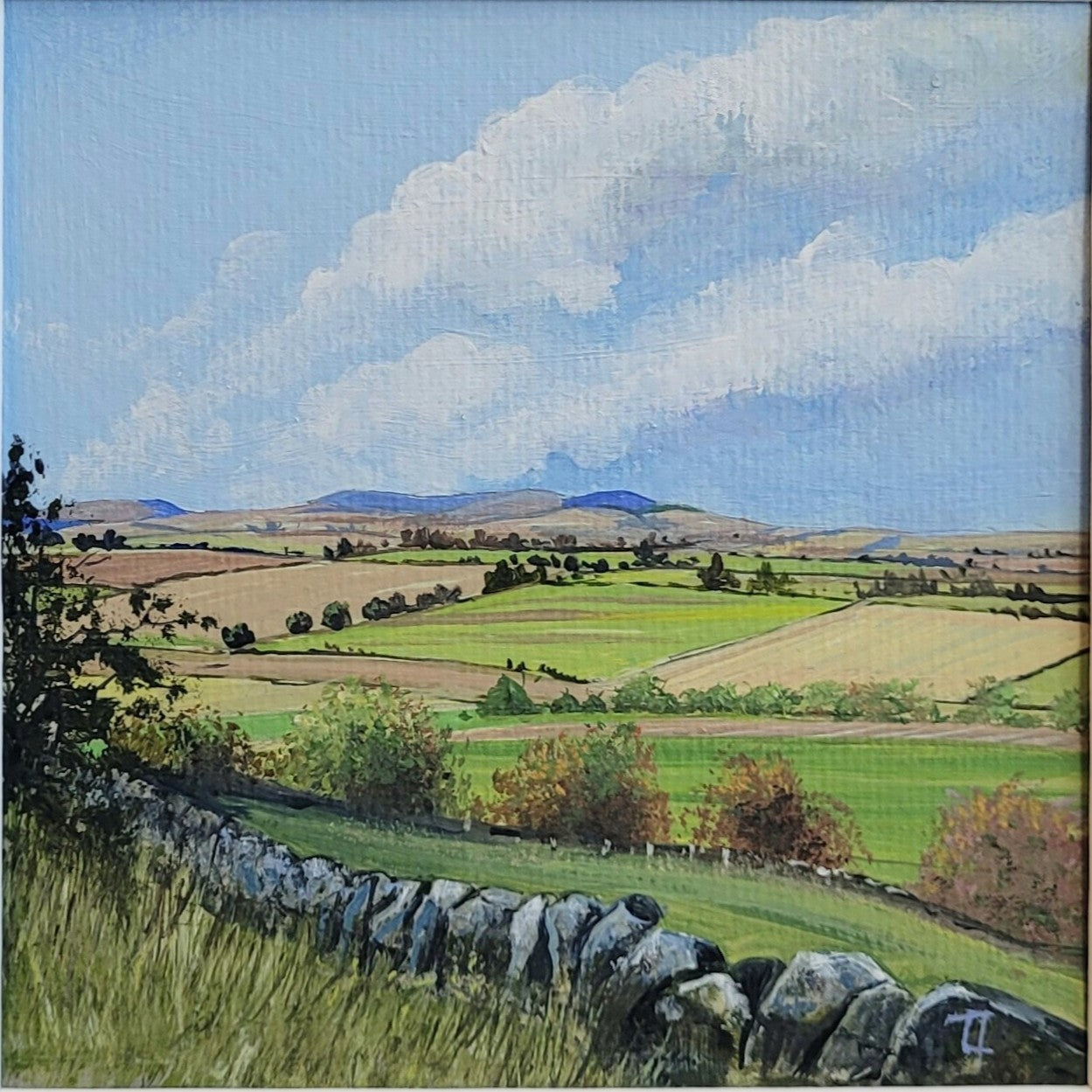 The Cheviots From Thrunton Woods - Original Painting