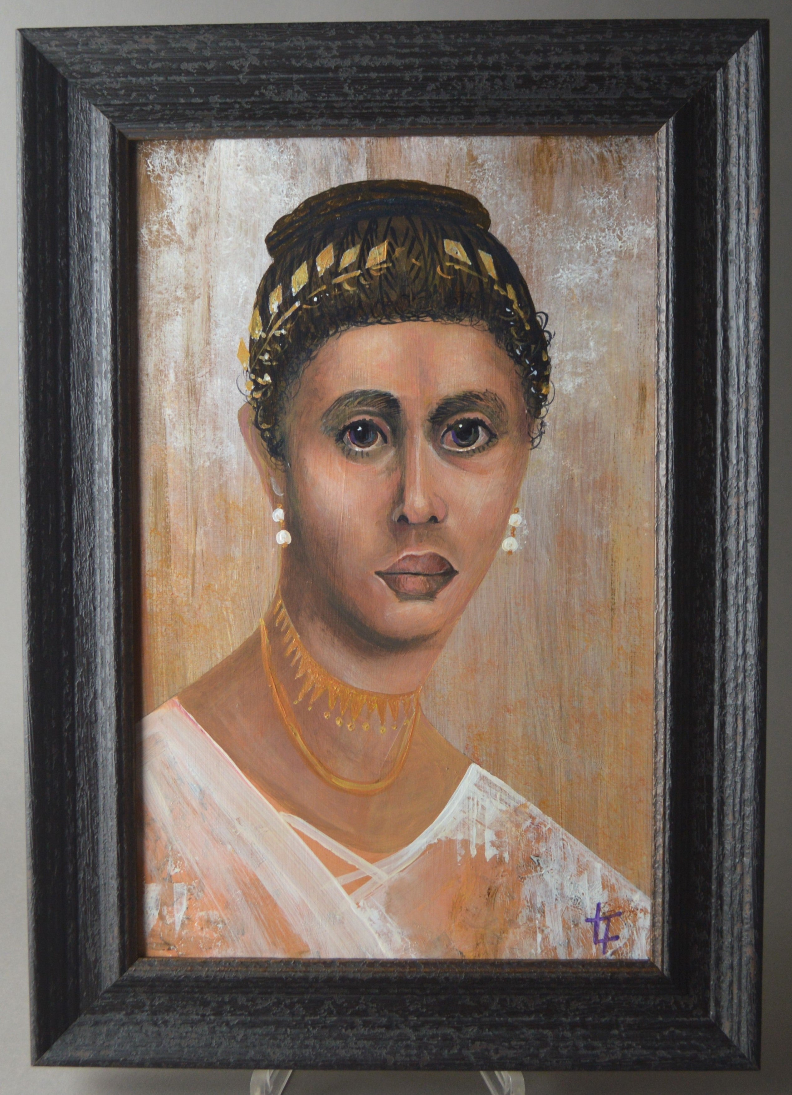 Portrait of a Young Woman From Saqqara Memphis in Egypt