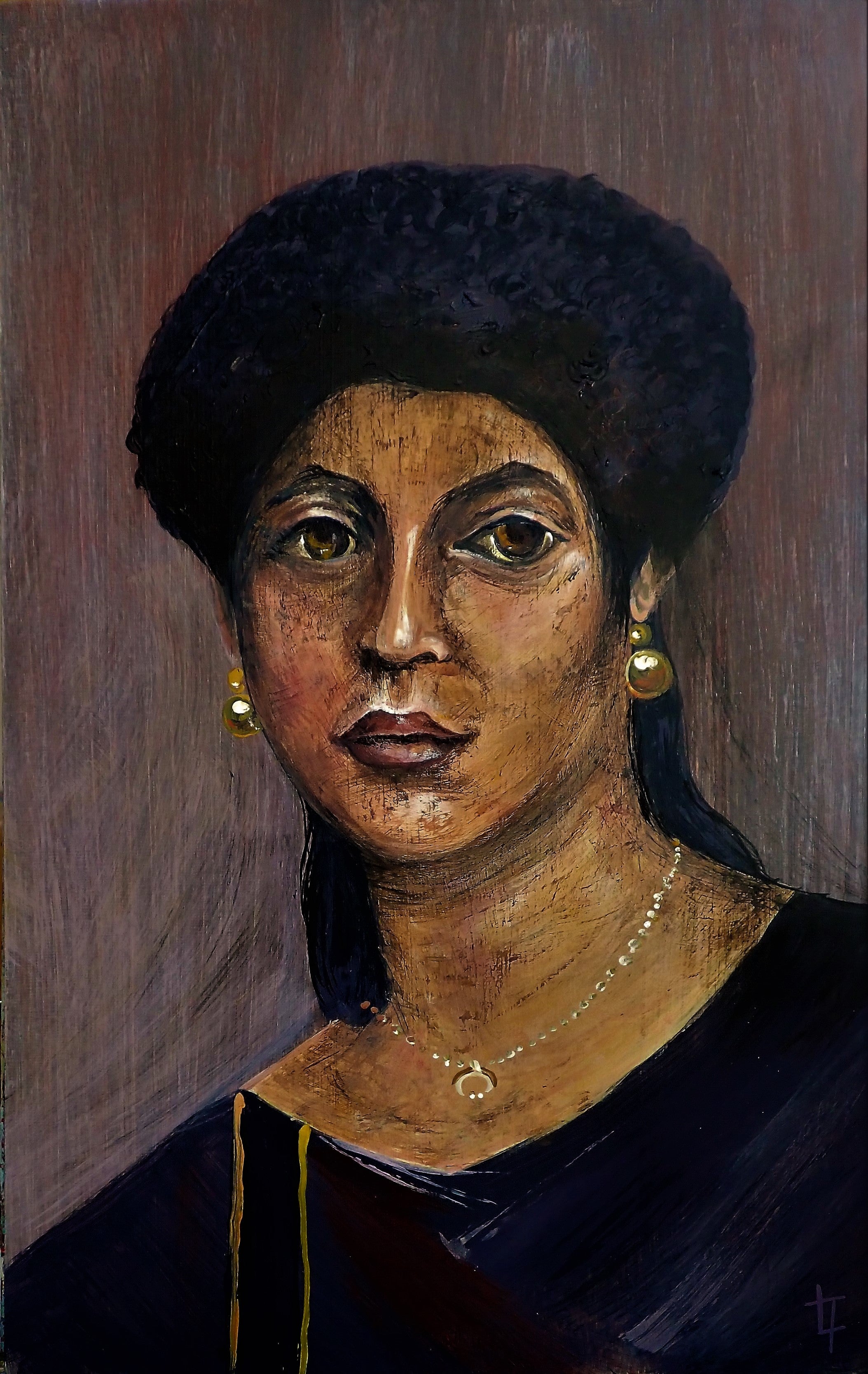 Portrait Of Woman From Hawara in Egypt