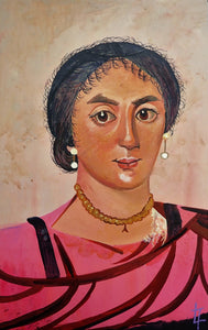 Portrait of Woman in Pink