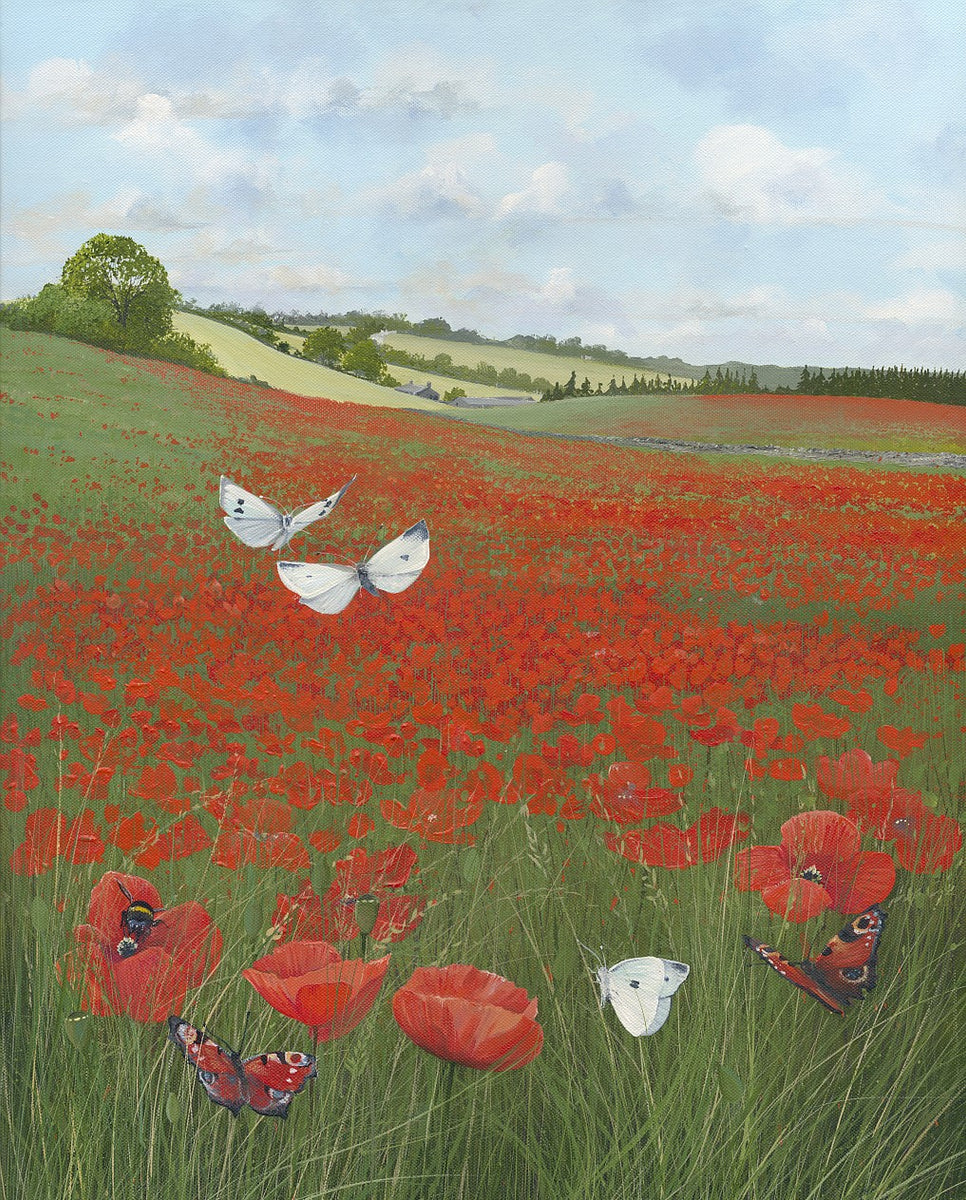 Poppies and Butterflies crownstudiogallery