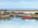 Boats in Seahouses Harbour
