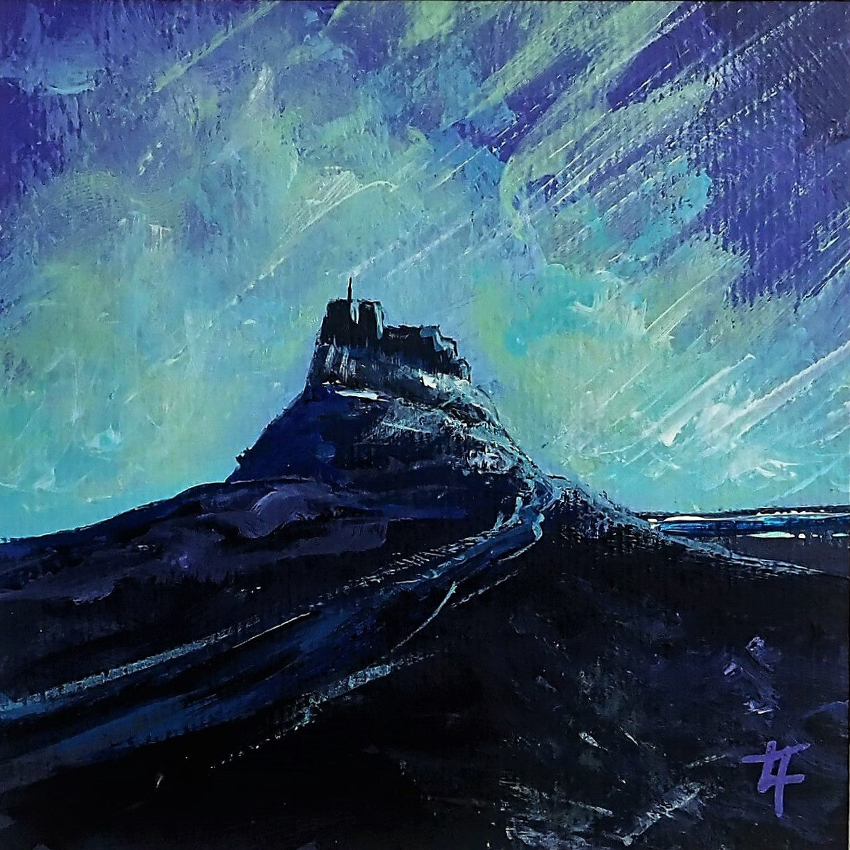 Lindisfarne Castle Evening-  Original Painting