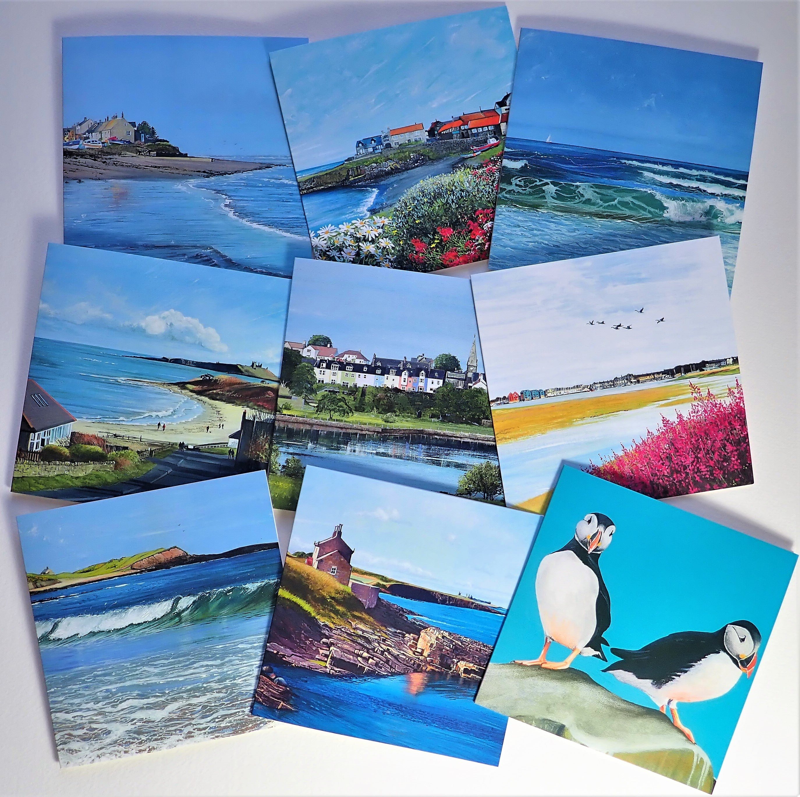 THE COASTAL COLLECTION- SET OF 6 CARDS