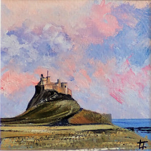 Lindisfarne Castle Early Evening-  Original Painting
