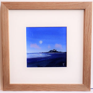 Moonrise Over Bamburgh Castle - Original Painting