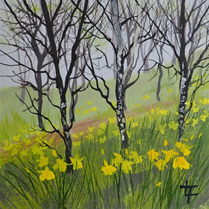 Daffodil Bank - Original Painting