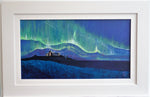 Bamburgh Castle With Northern Lights   Original Painting