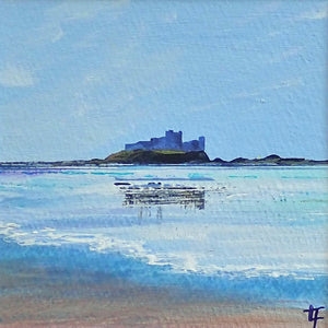 Bamburgh Castle - Spring Reflections - Original Painting