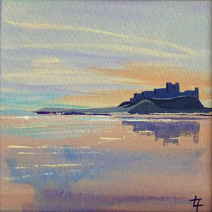 Copy of Bamburgh Castle Floating in Morning Light I - Original Painting