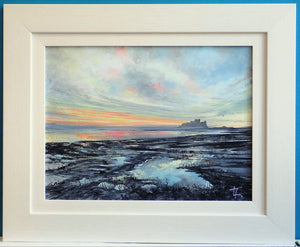 Morning Rock Pool-  Bamburgh - Original Painting