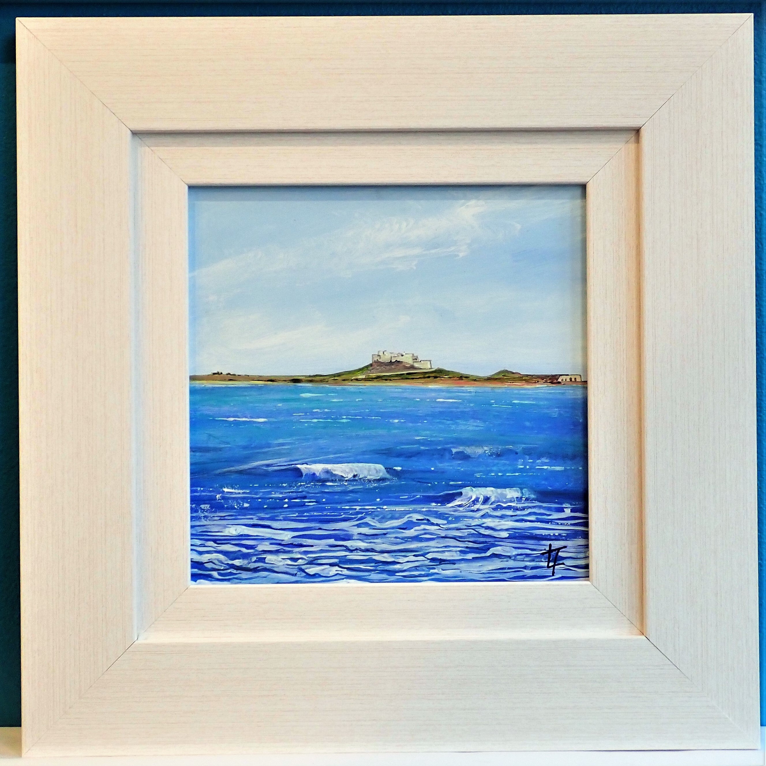 Lindisfarne Castle From Ross Sands- Original Painting