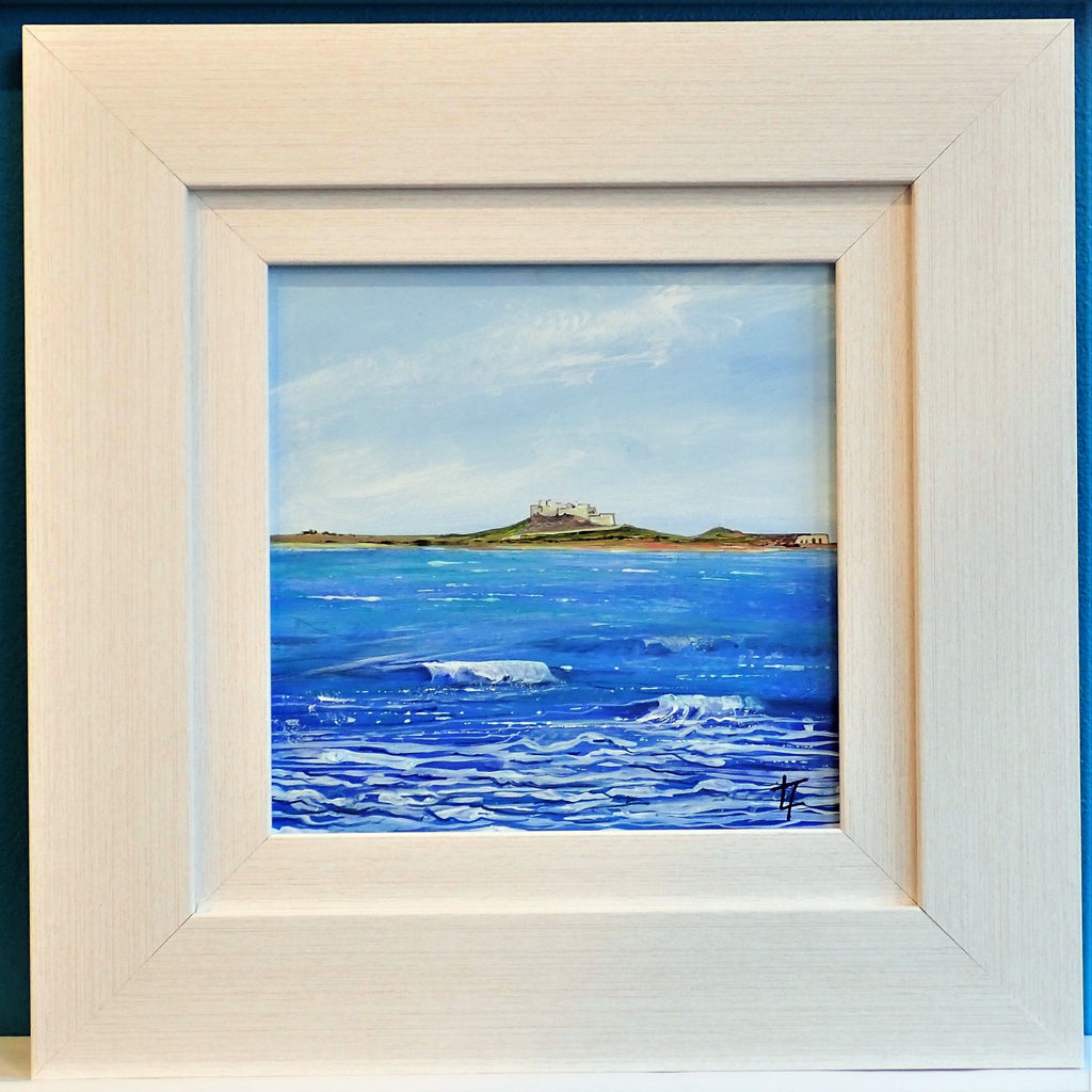 Lindisfarne Castle From Ross Sands- Original Painting