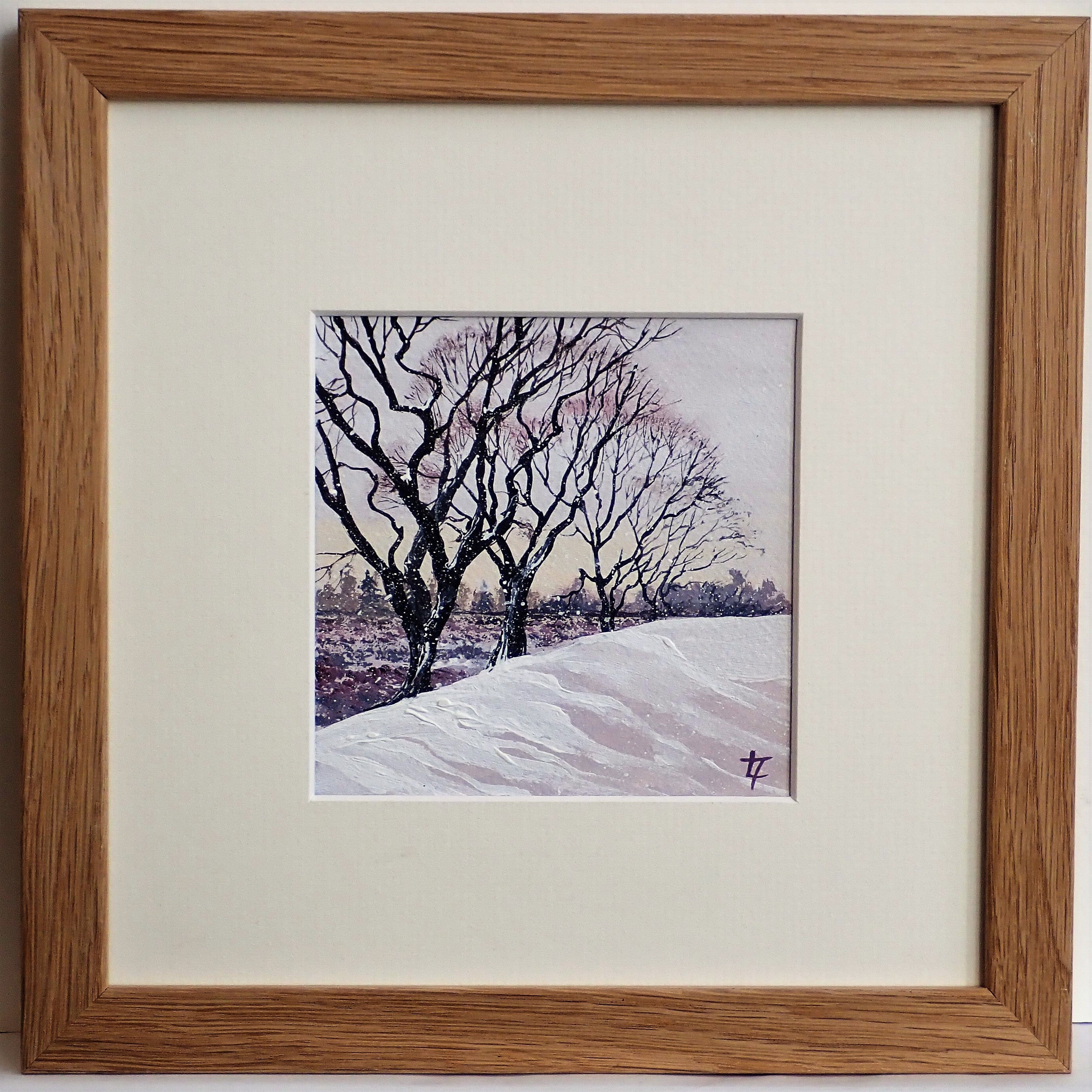 Old Rothbury Winter Trees - Original Painting