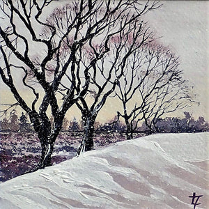 Old Rothbury Winter Trees - Original Painting